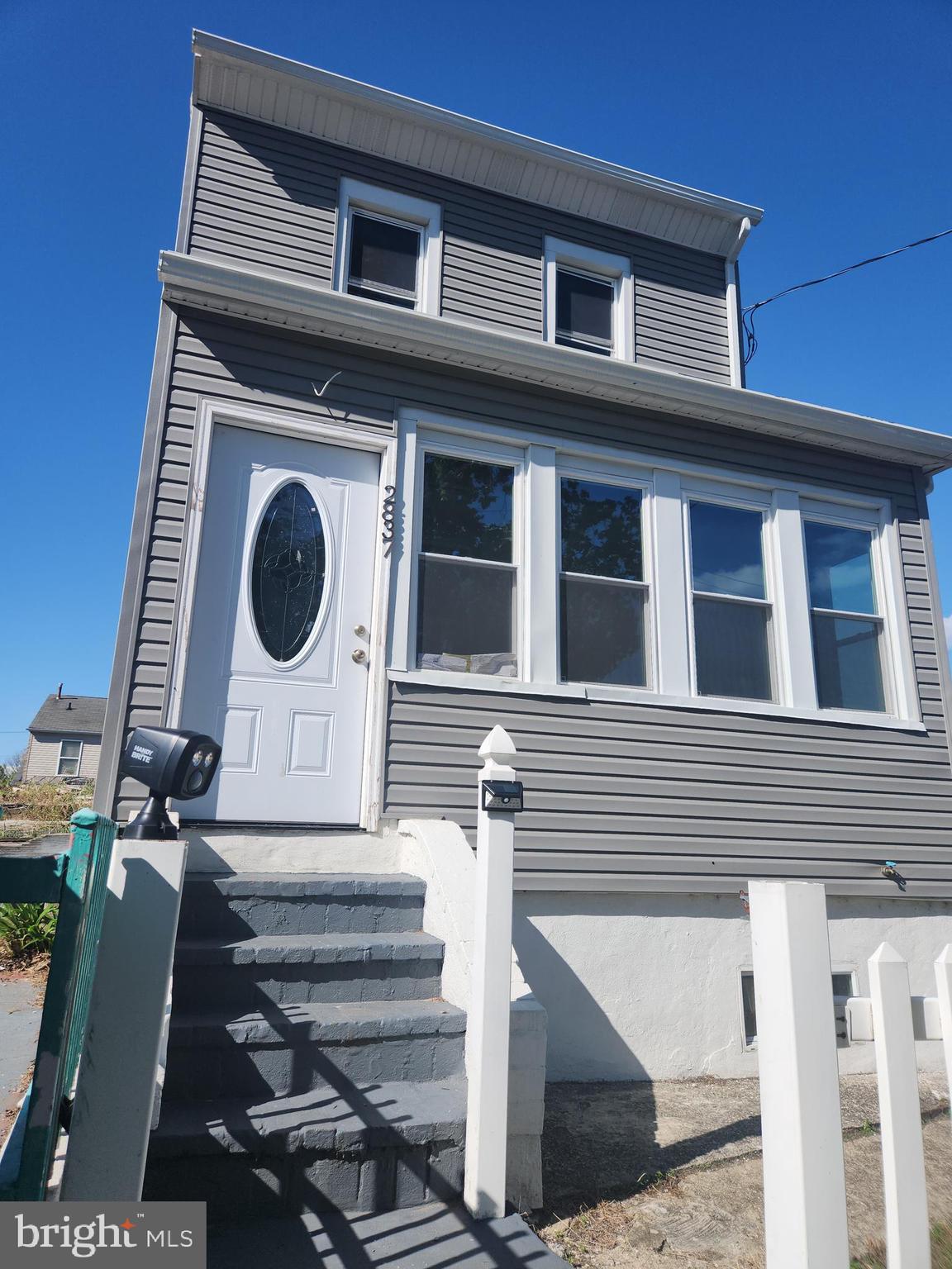 a view of a house with a door