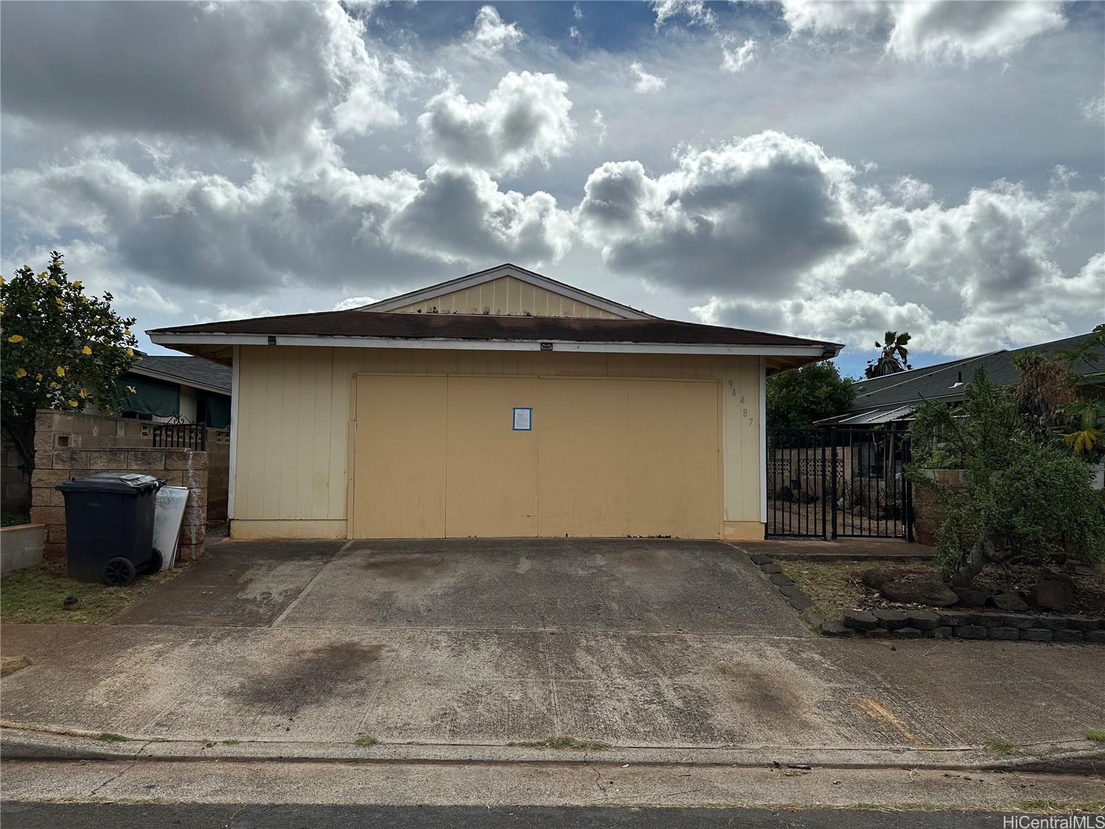 a front view of a house