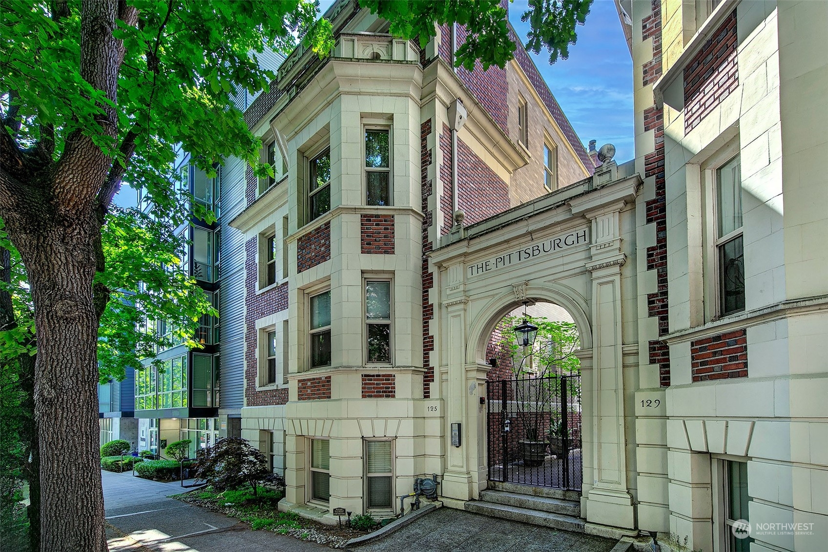 a front view of a house