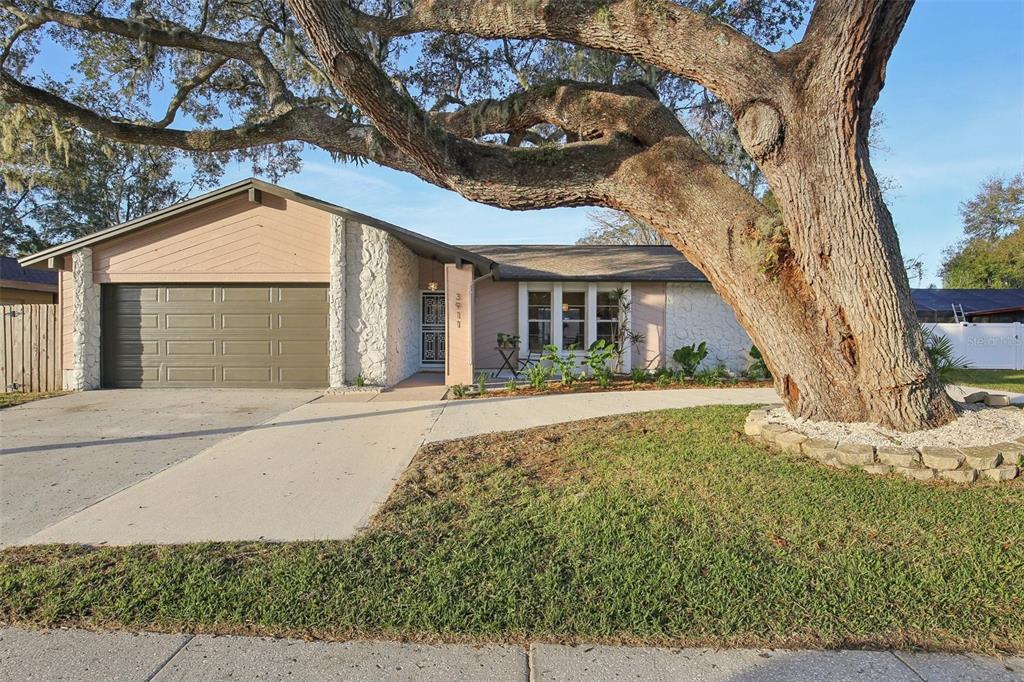 front view of house with a yard