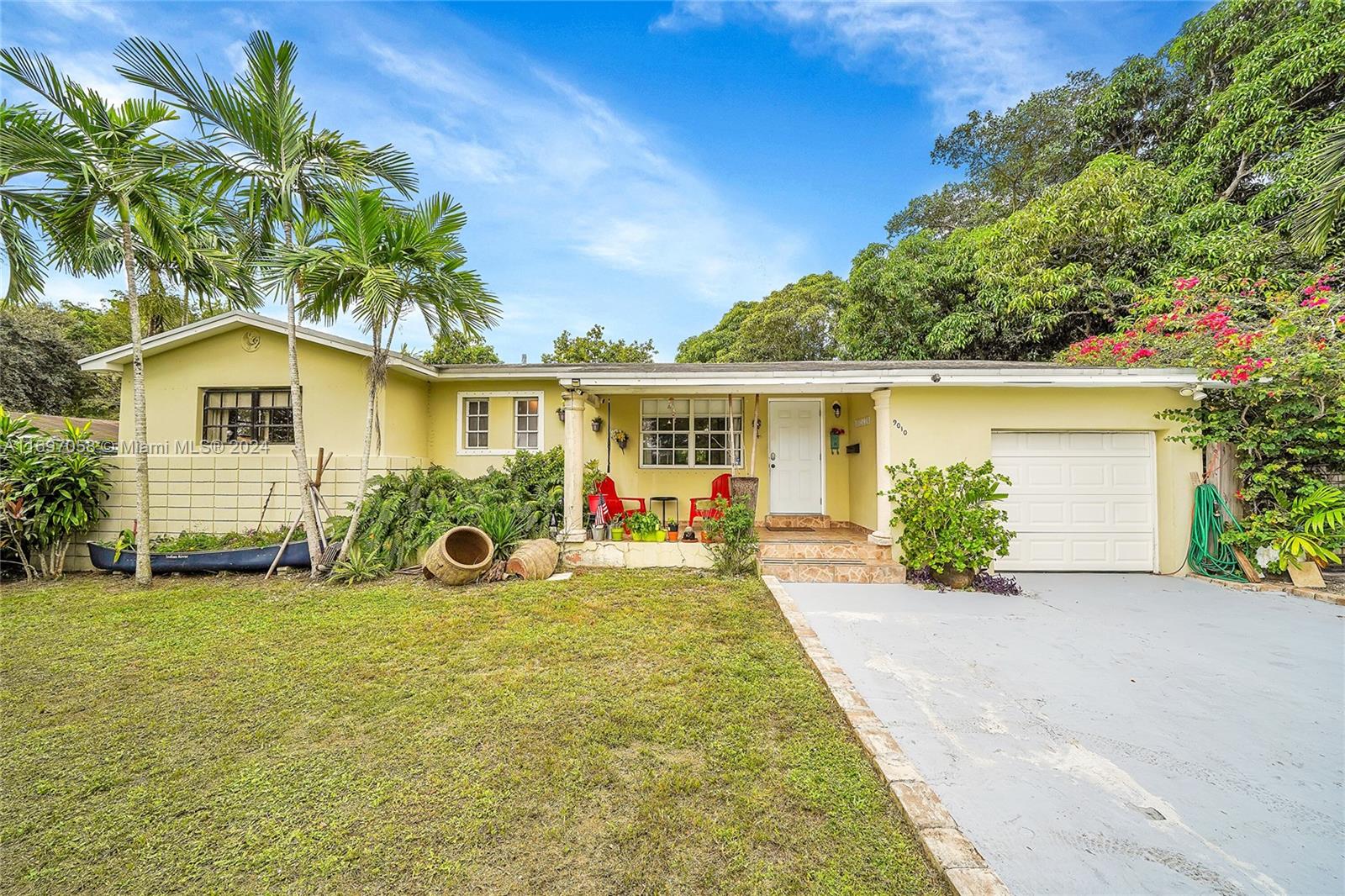 a view of a house with a patio