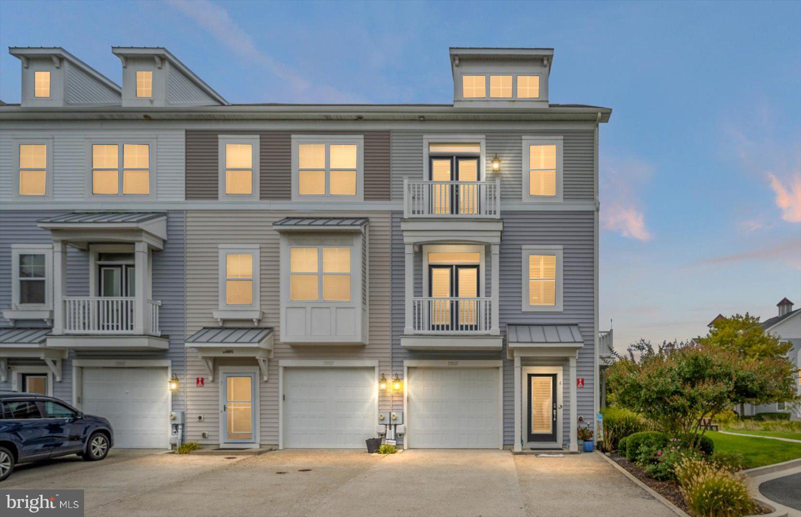 a front view of a residential apartment building