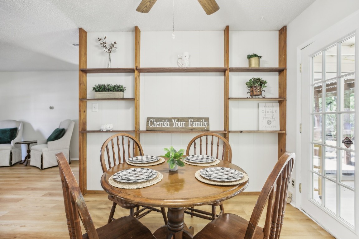 Breakfast nook just off the sunroom