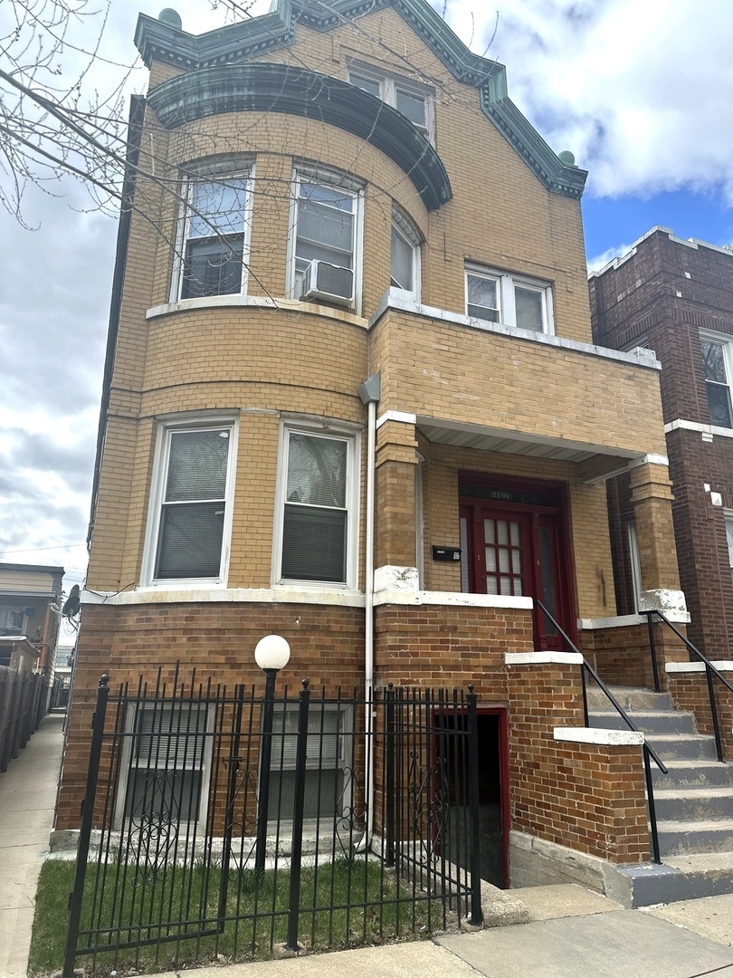 a front view of a house