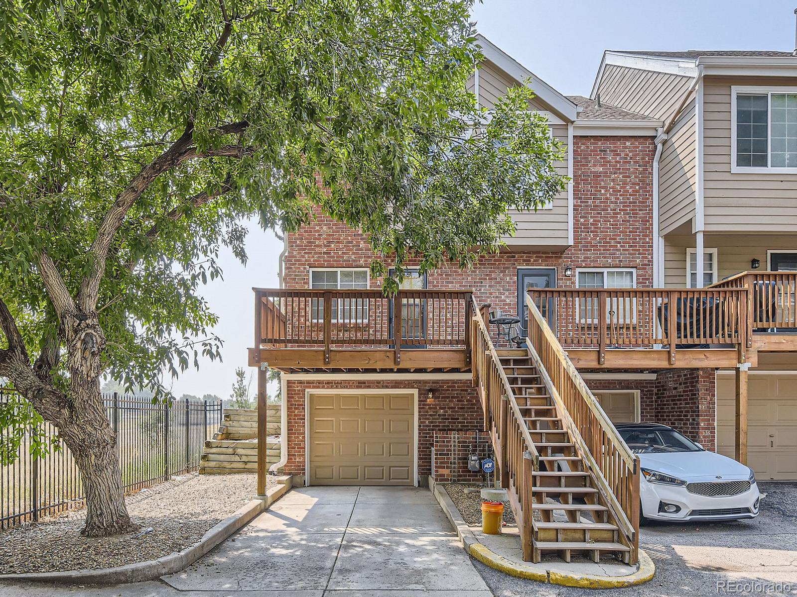 a view of outdoor space and deck