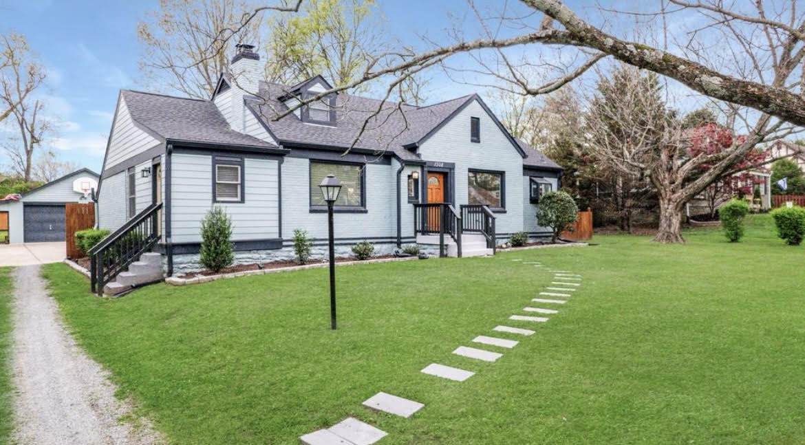 Beautifully renovated 1945 home with all the charm! Brick and Hardy Board exterior.