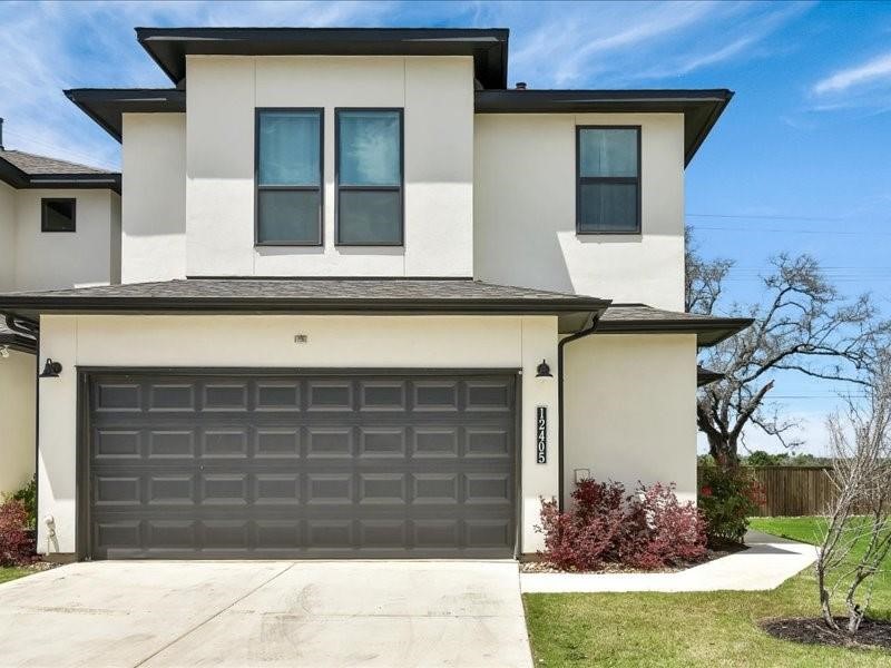 a front view of a house