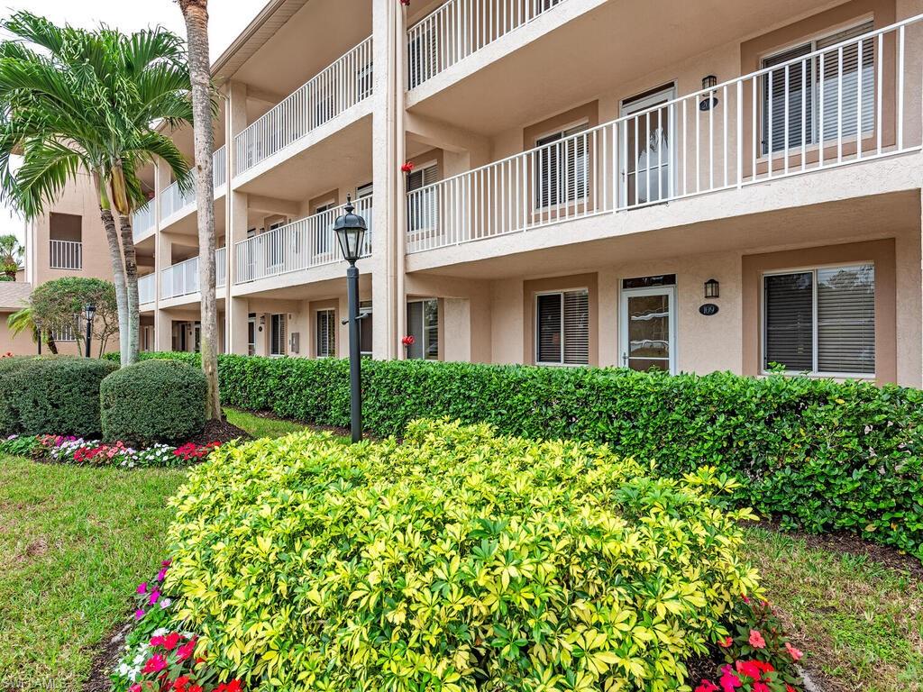 a front view of a multi story residential apartment building