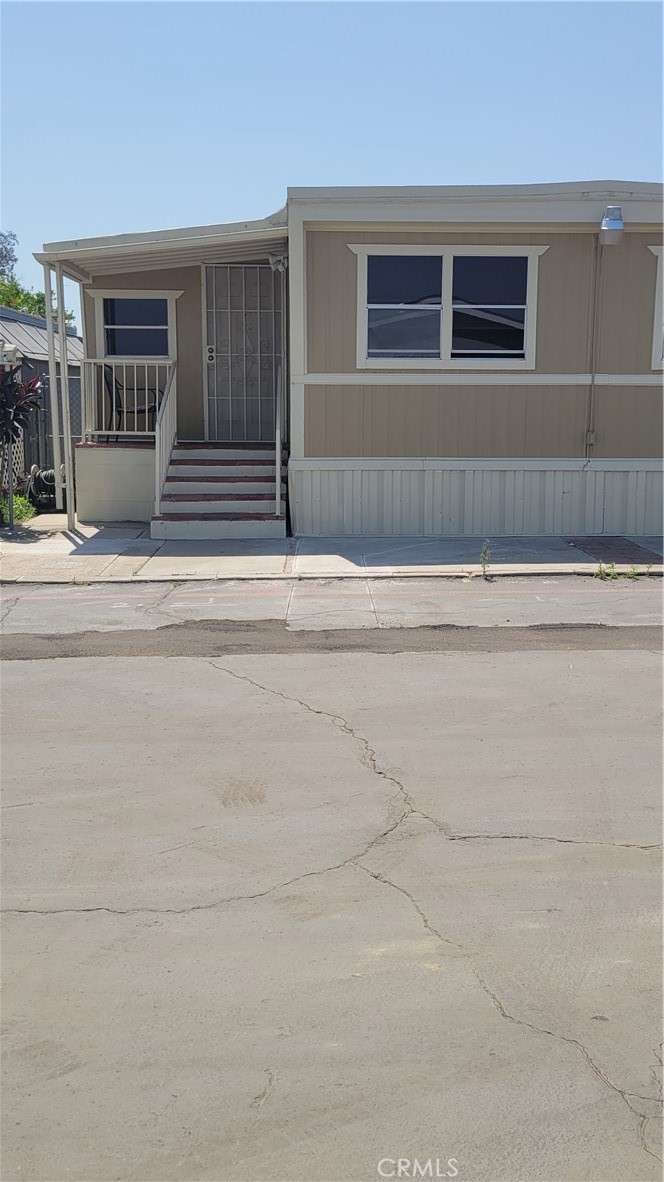 a front view of a house