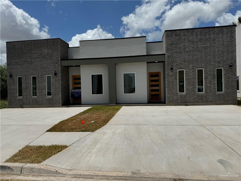 a house view with a outdoor space