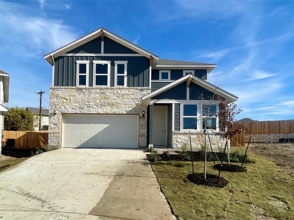 a front view of a house with entertaining space