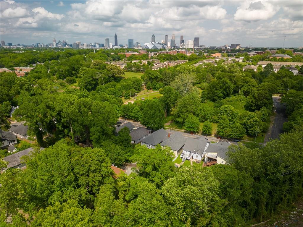 a view of a city with lots of residential buildings