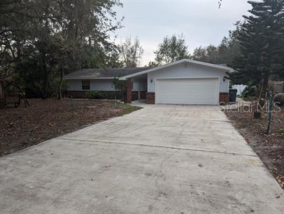 a house with trees in the background