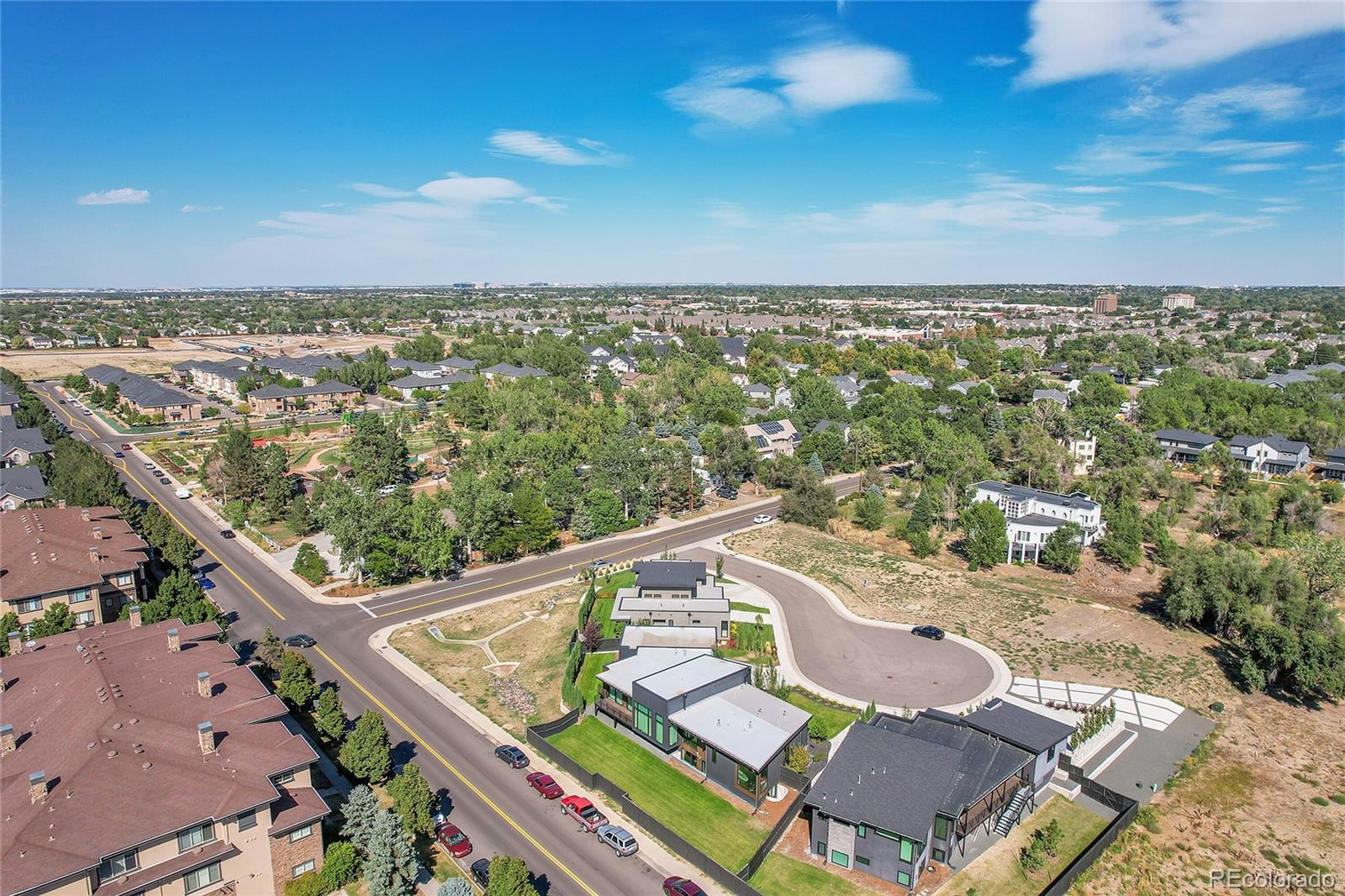 an aerial view of residential house with outdoor space