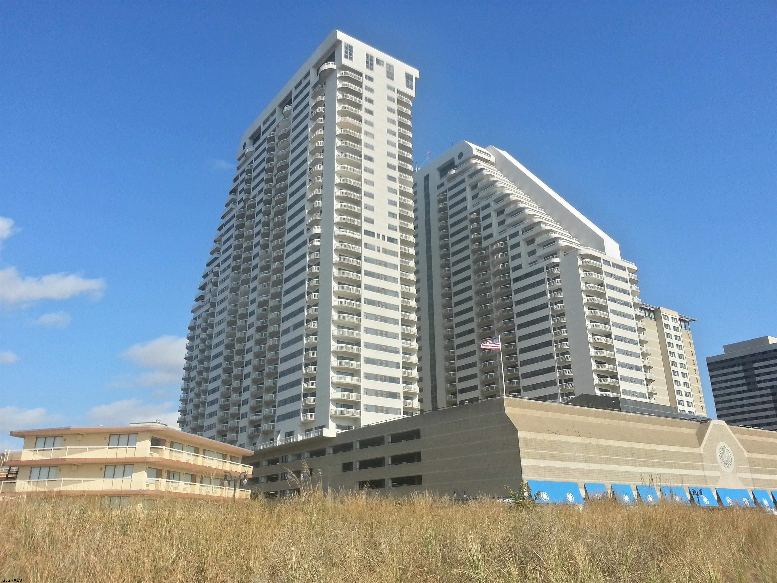 a view of a tall building