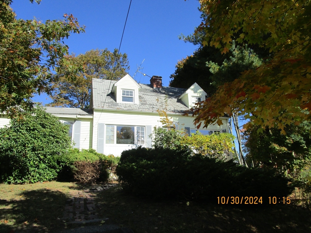 a front view of a house