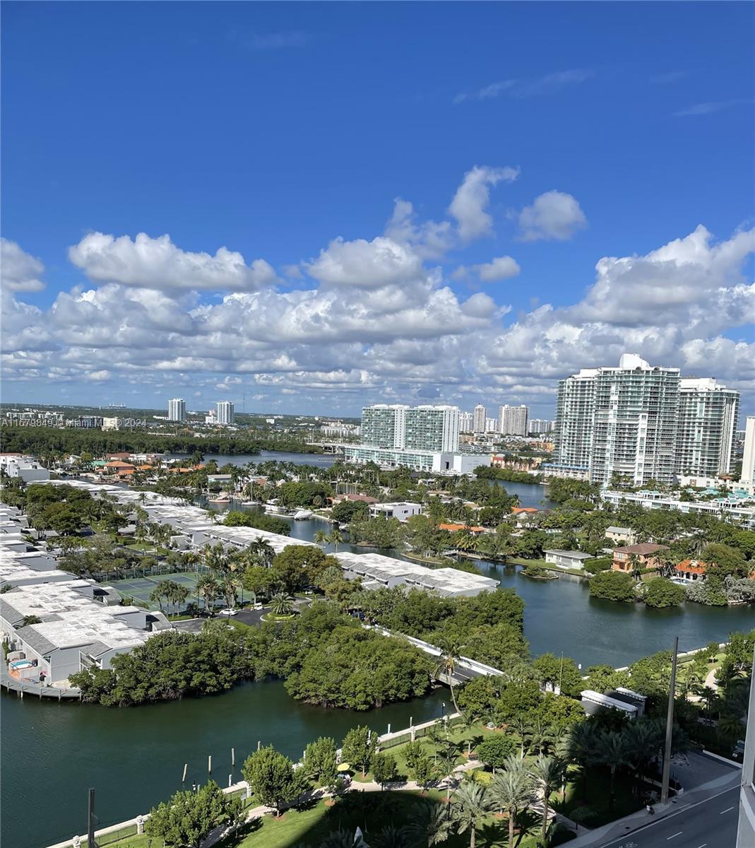 a view of a city with lake