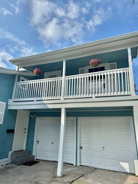 a view of porch with seating space