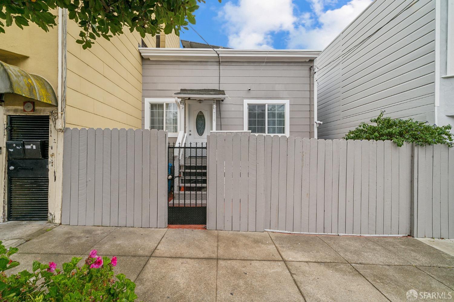 a view of a house with a garage