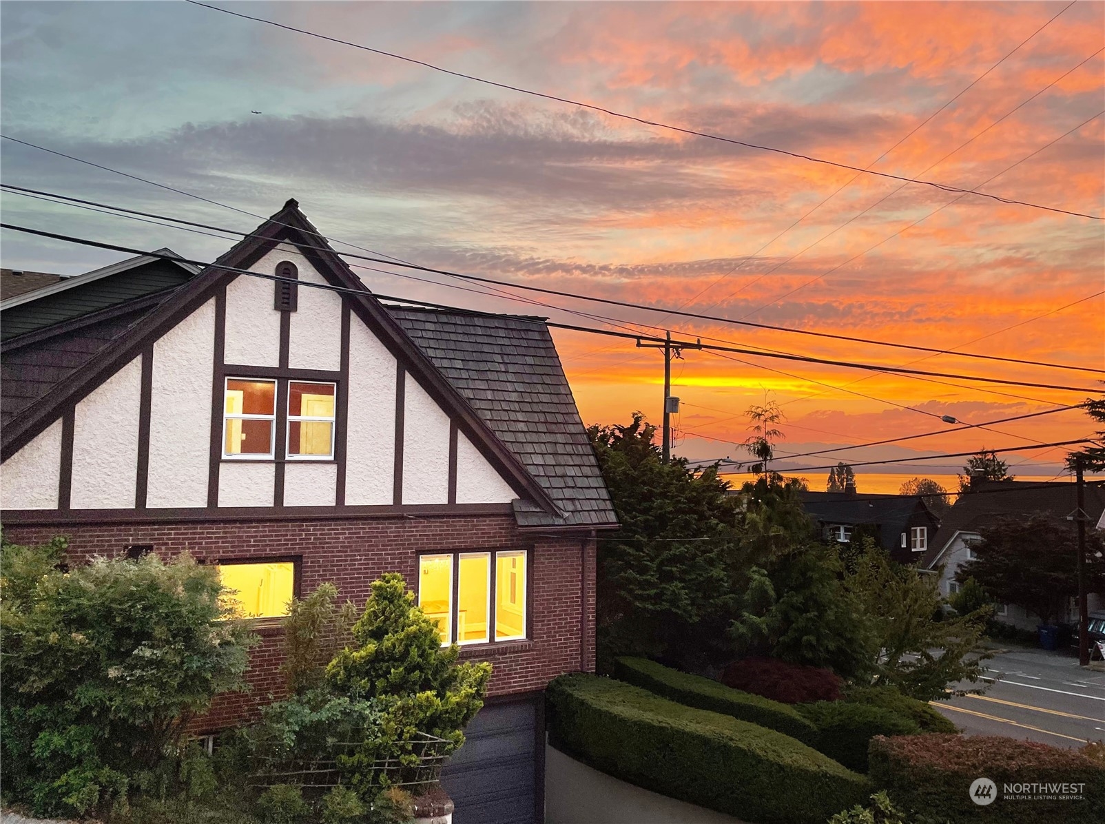 a view of a big house with wooden floor and outdoor space