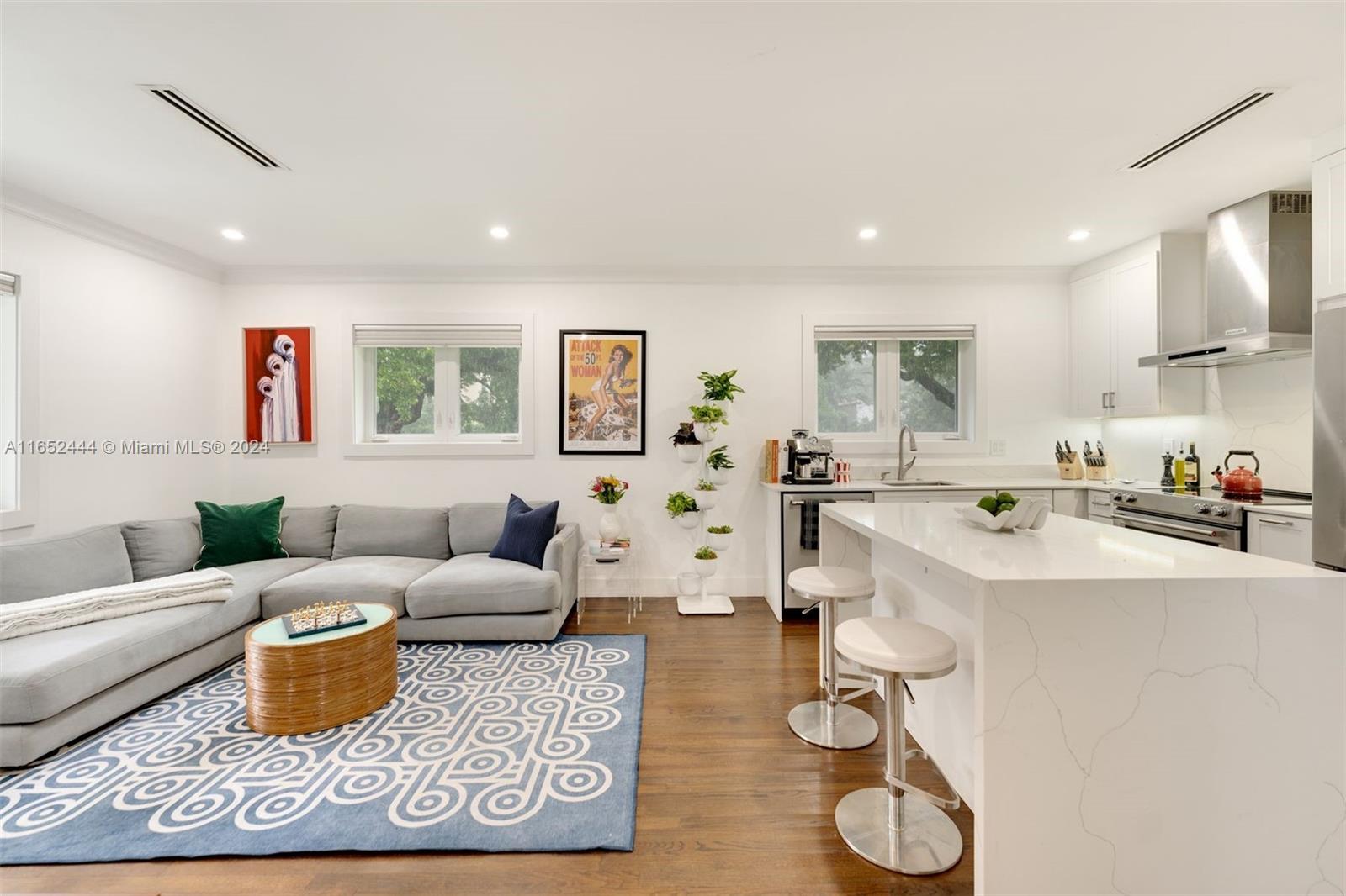 Family Room and Kitchen