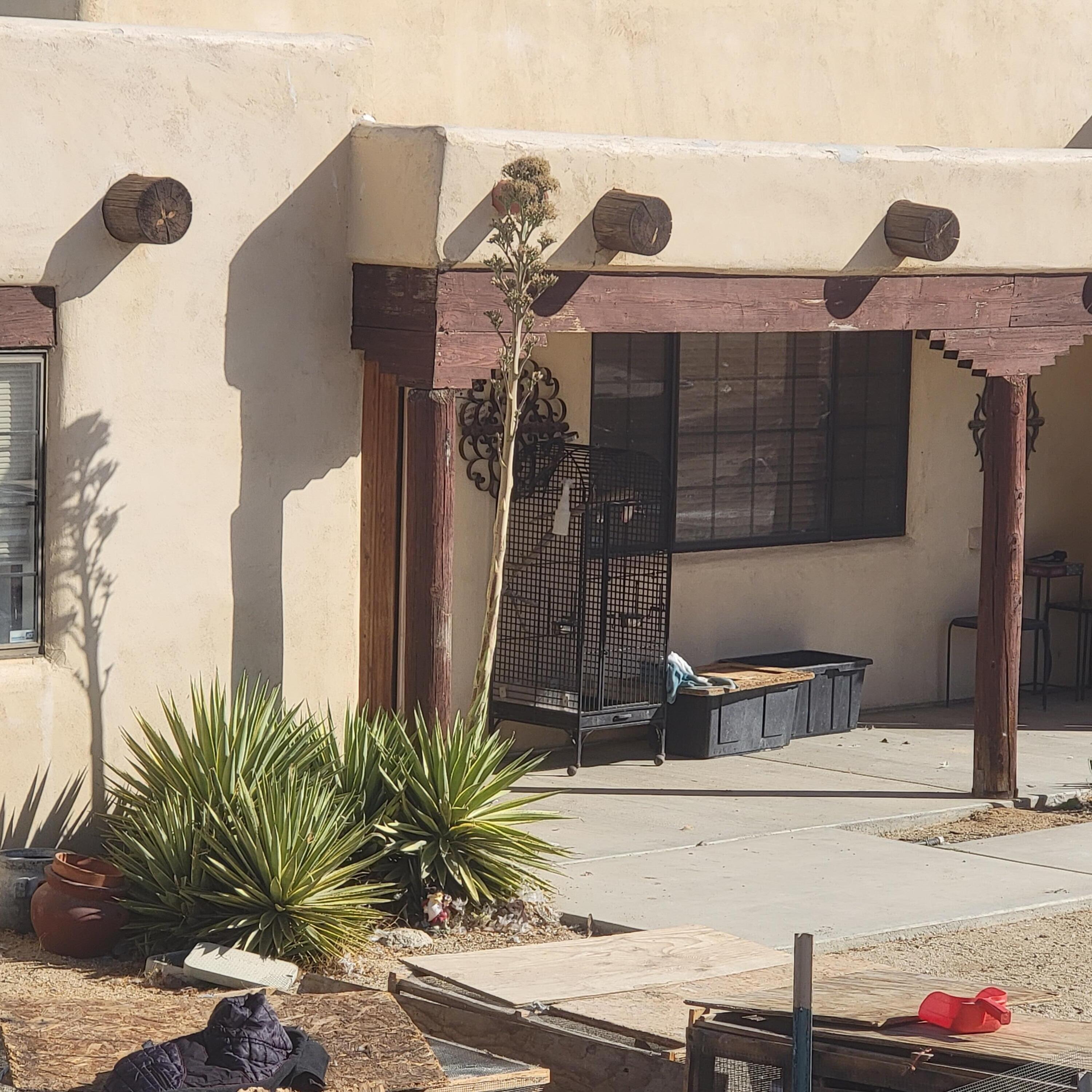 a view of a house with a street