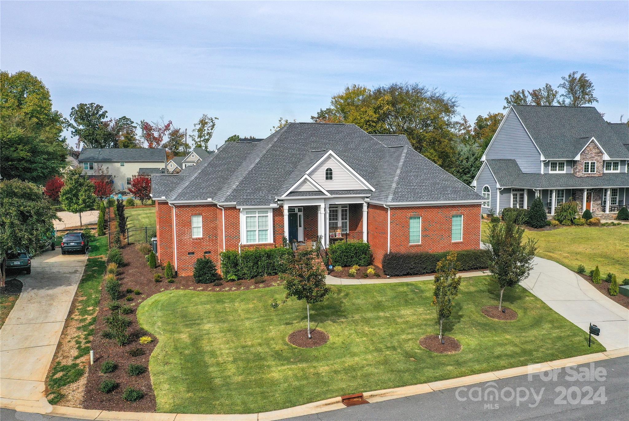 front view of house with a yard