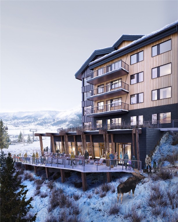 The Amble Ski Locker Room Amenity Exterior Rendering