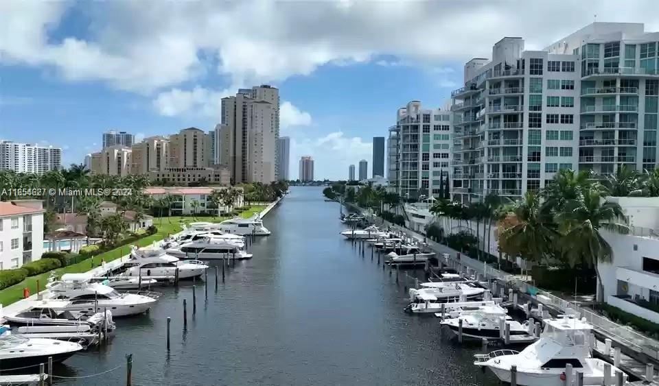 a view of a city with tall buildings