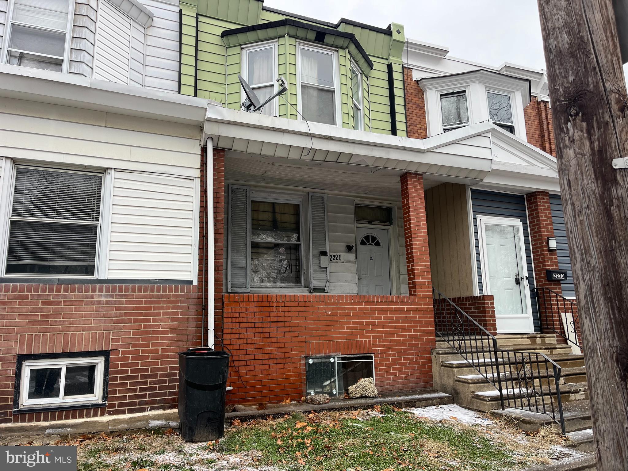 a front view of a house