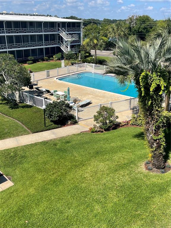 a view of a house with a swimming pool