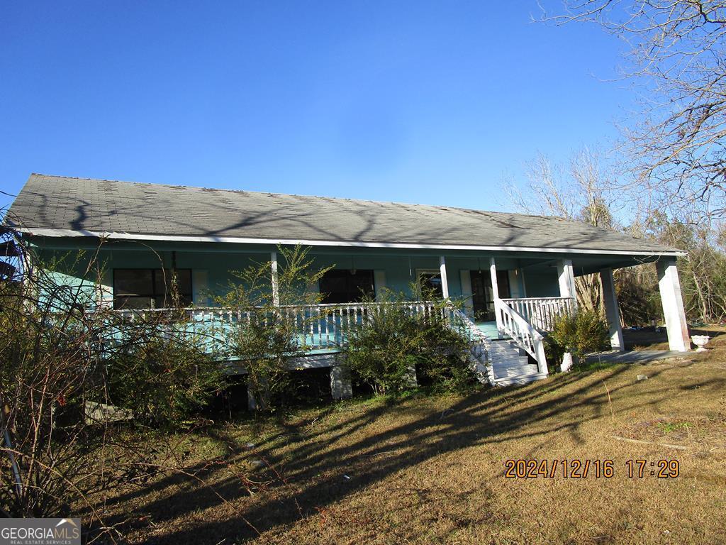 front view of a house with a porch