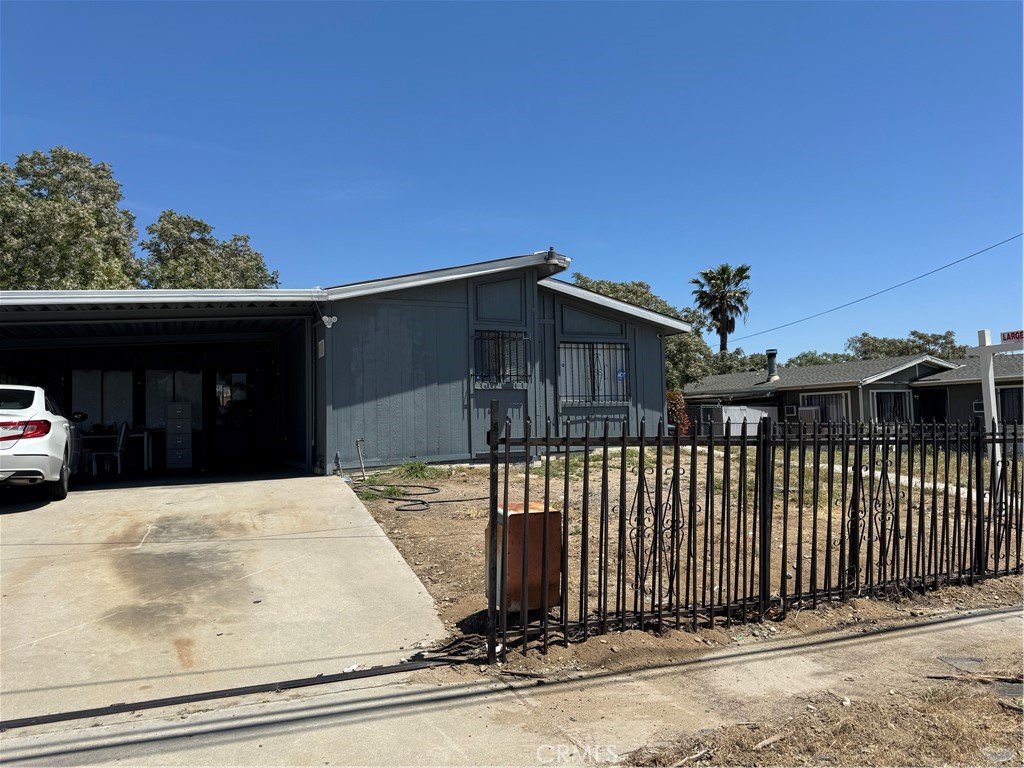 a view of a house with a door