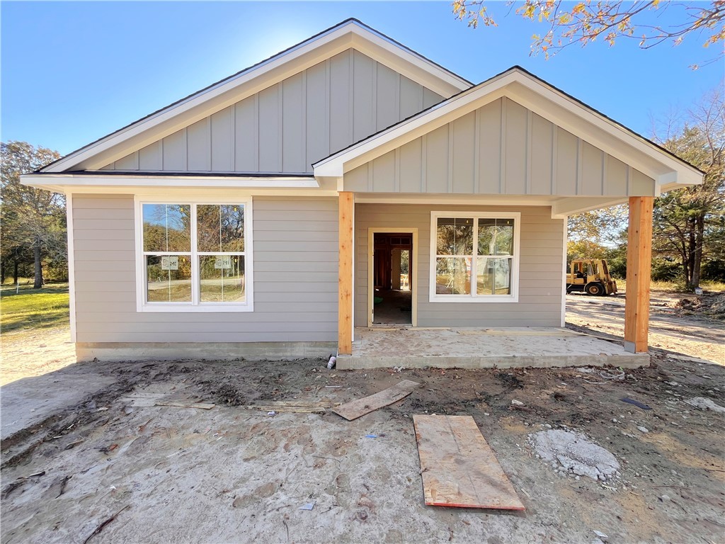 View of rear view of property