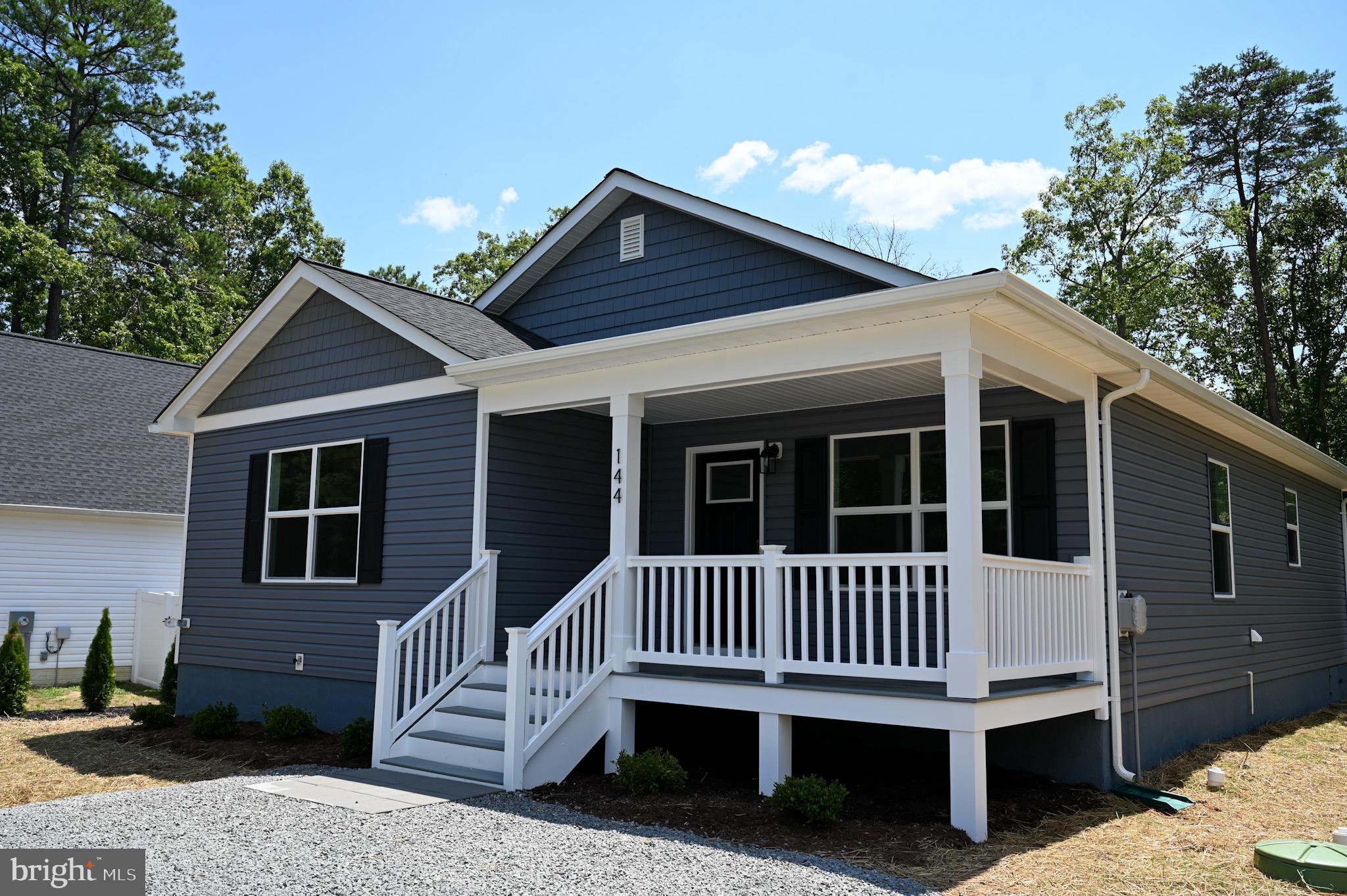 a view of a house with a porch