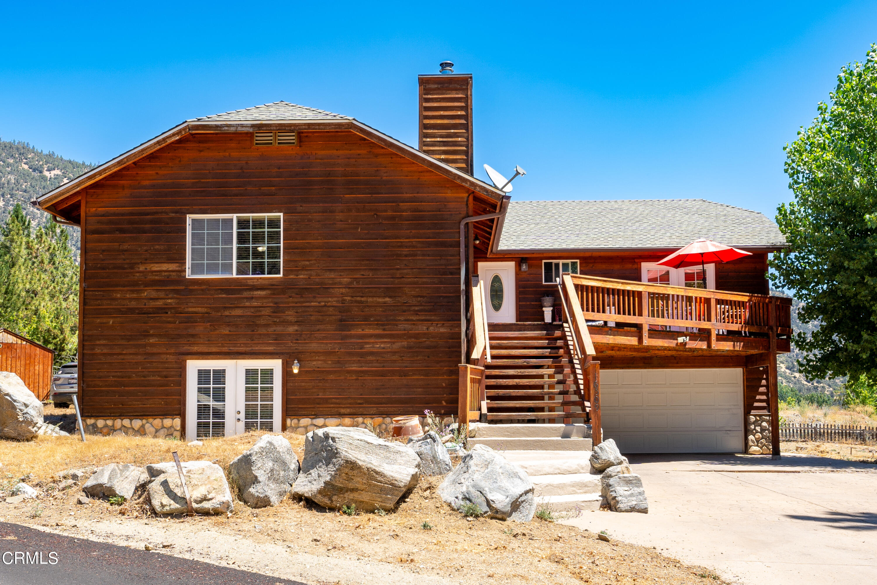 a front view of a house