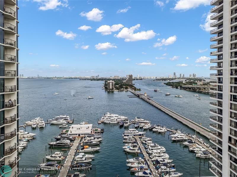 a view of city and ocean