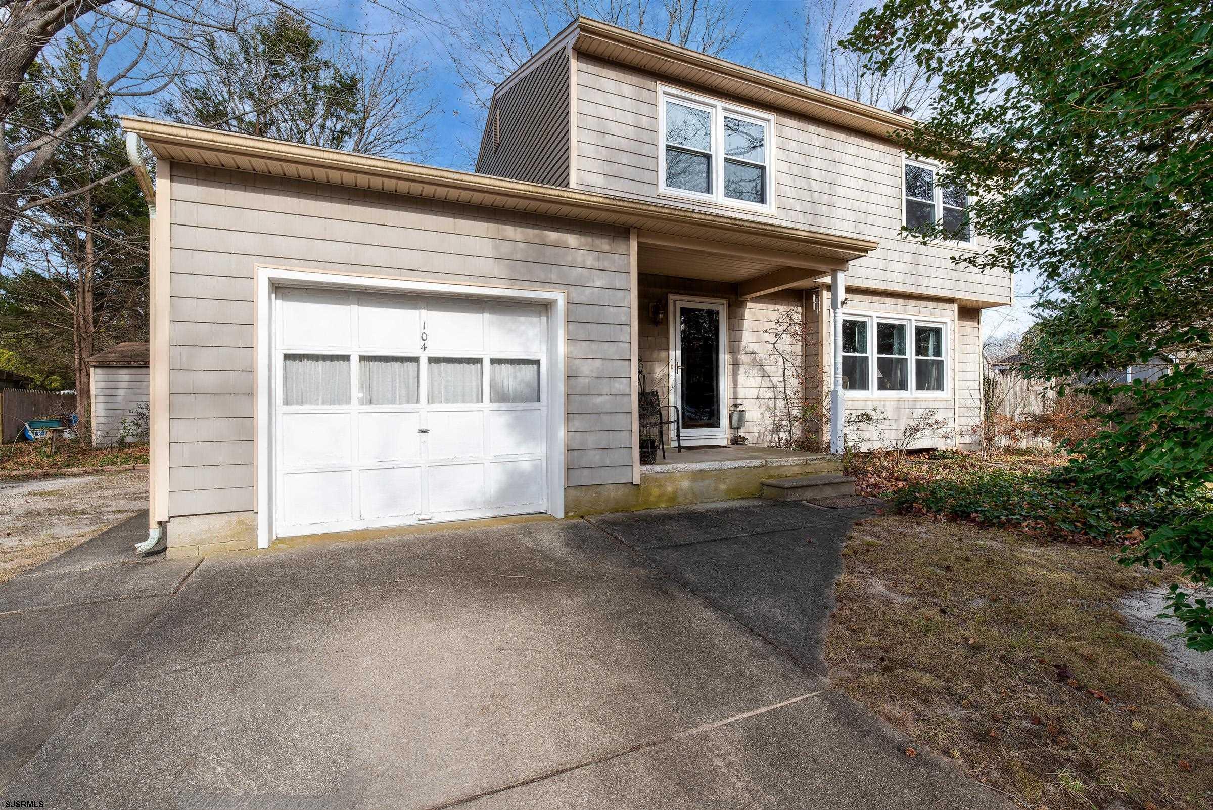 front view of a house with a outdoor space