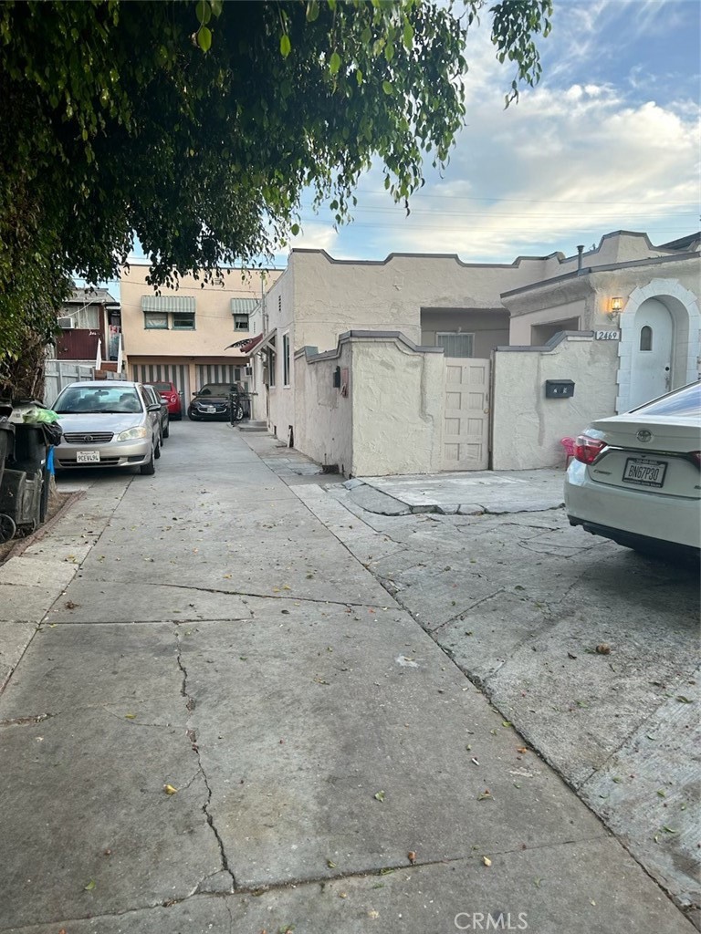 a car parked in front of house