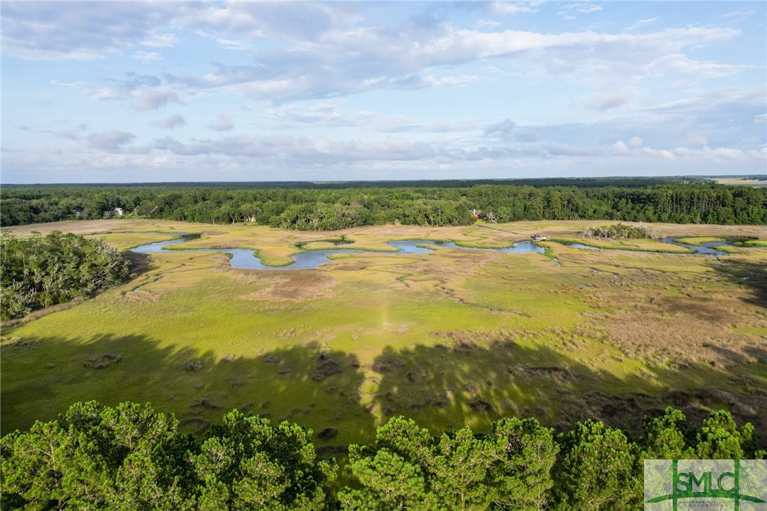 Aerial view from above Lot 9.