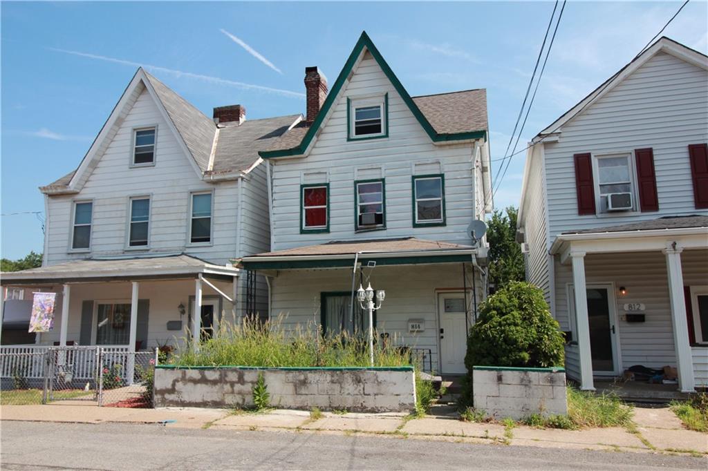 a front view of a house