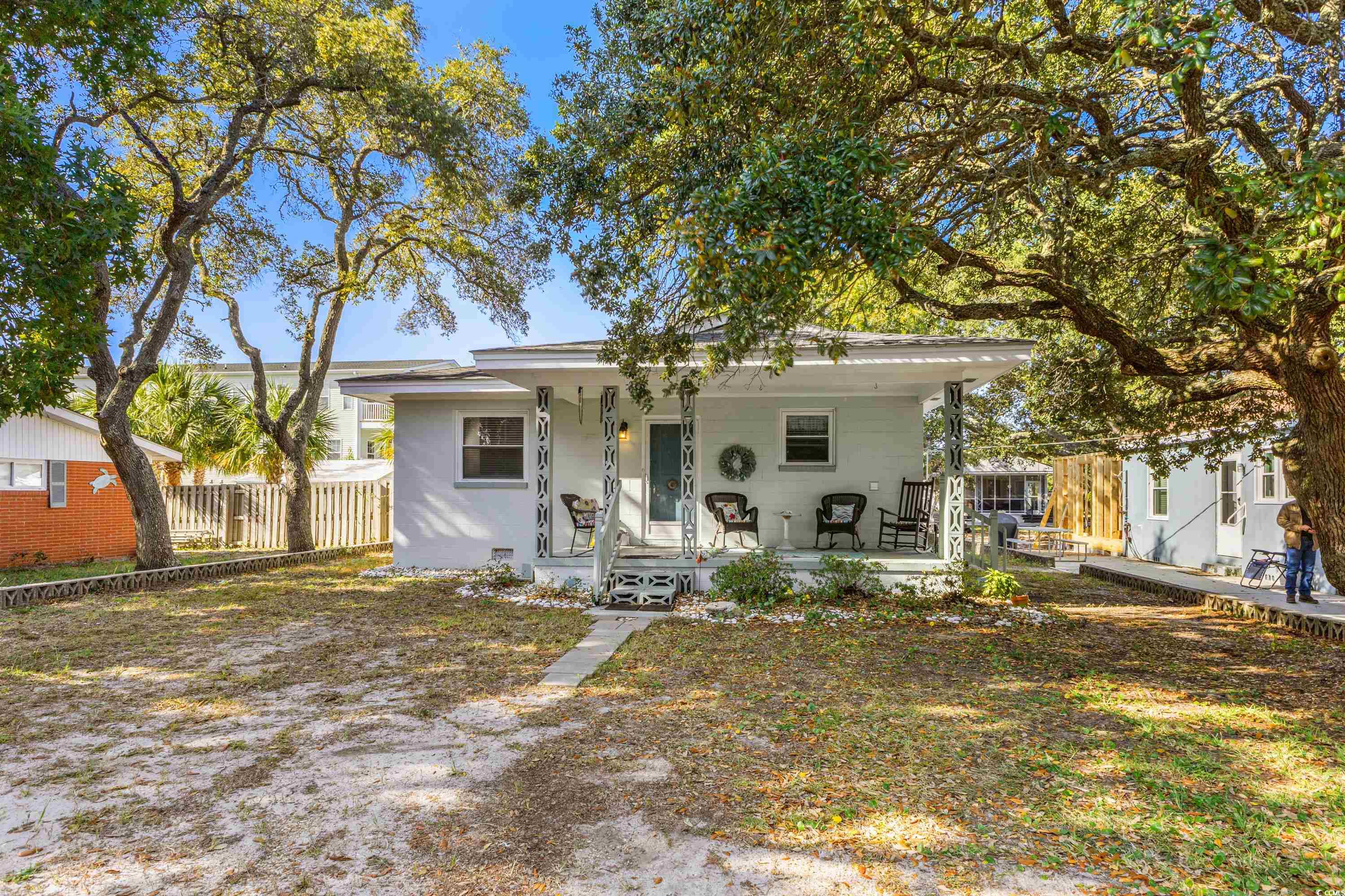 View of front of property with covered porch