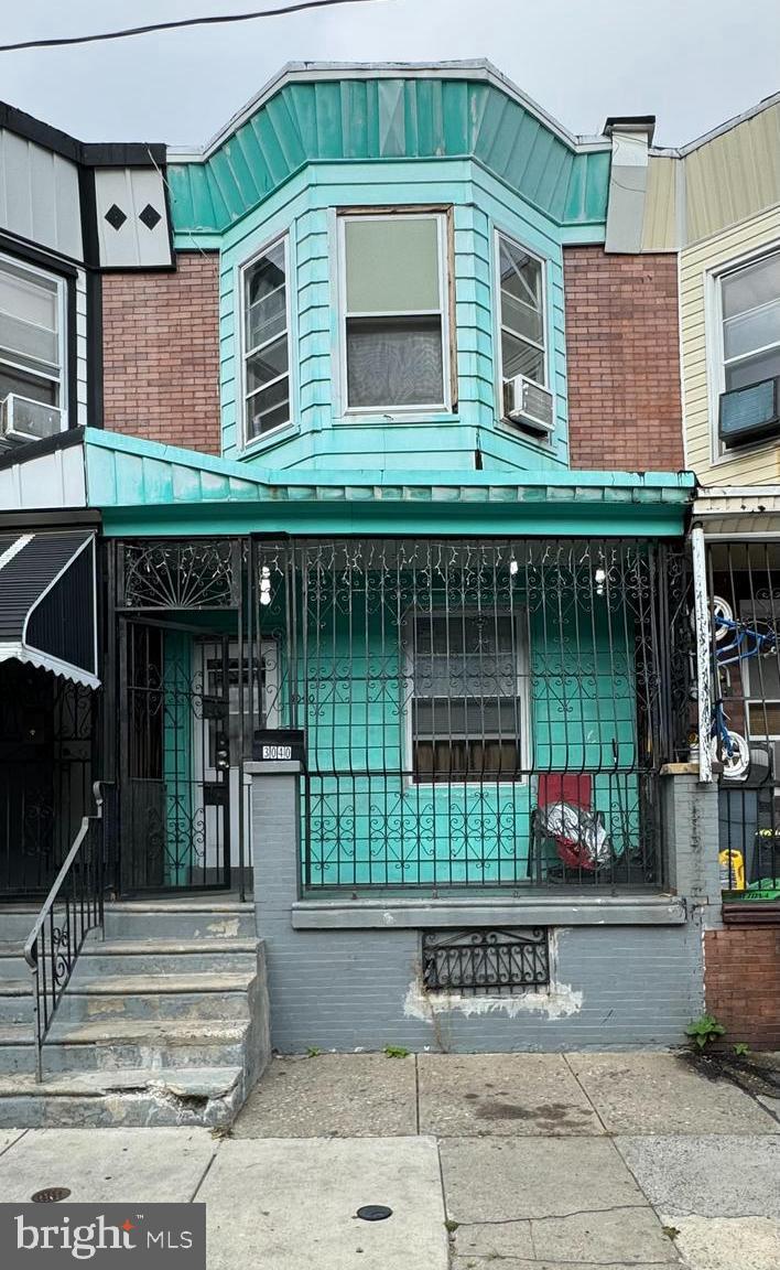 a front view of a building with entryway