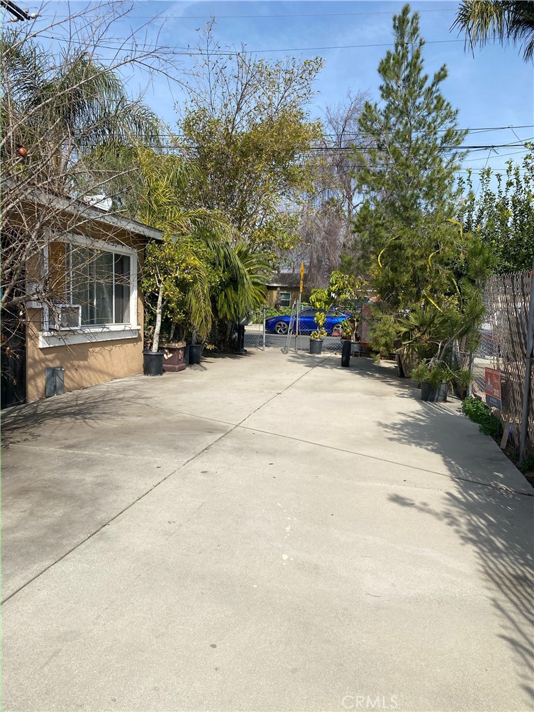 an outdoor space with patio