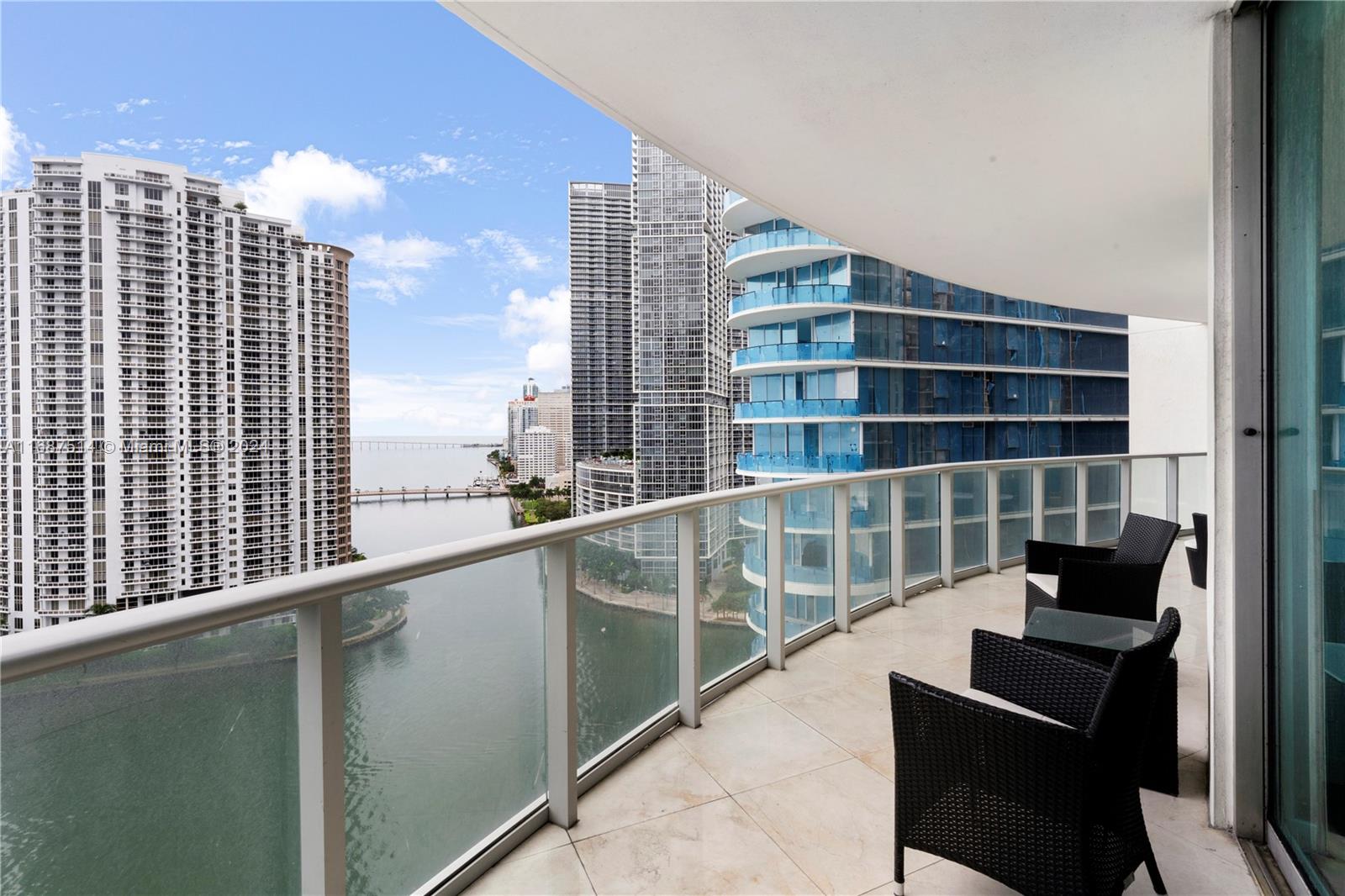 a view of balcony with a couch