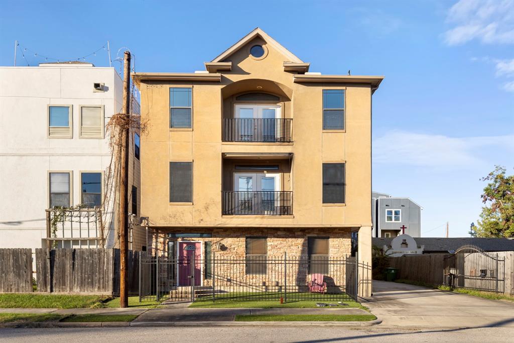 a front view of a house