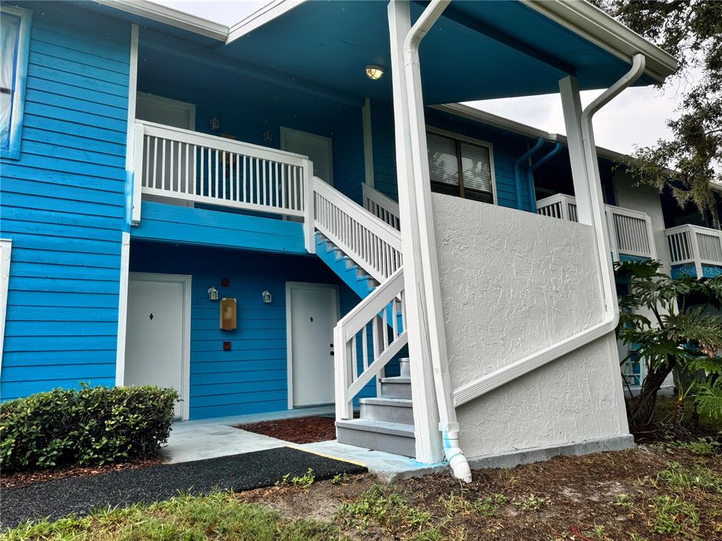 a view of front door of house