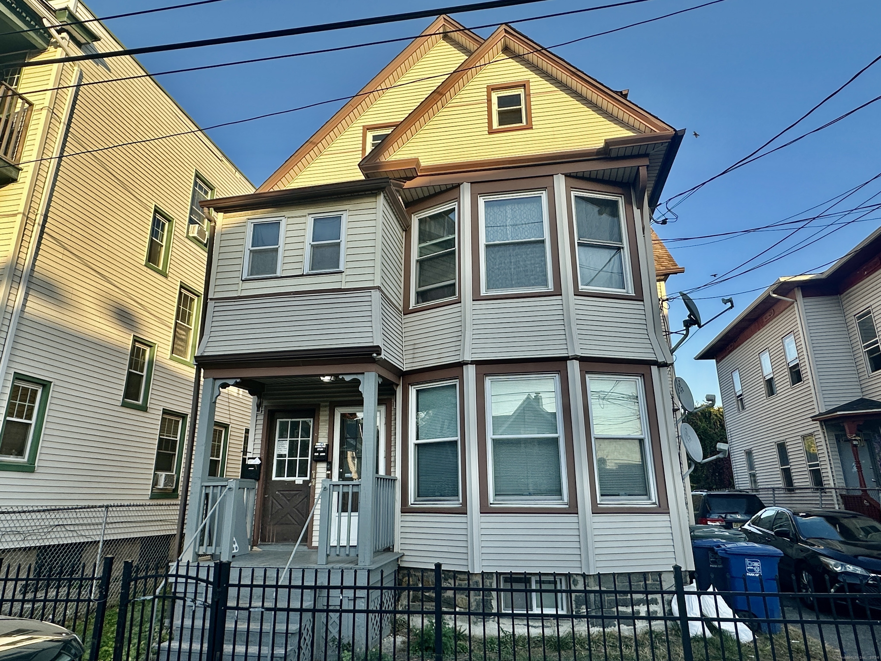 a front view of a house