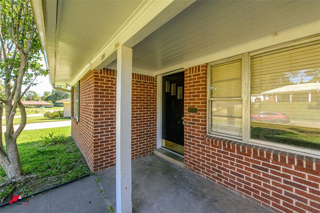 a view of a porch