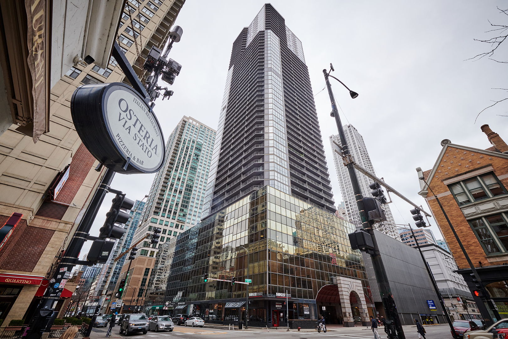 a view of a buildings with a outdoor space